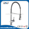 China manufacture single handle spring loaded pull-down kitchen faucet,watermark approval pull-out spray kitchen mixer